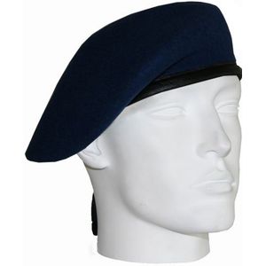 Baret van een soldaat marine blauw - Verkleedhoofddeksels