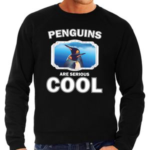Dieren pinguin sweater zwart heren - penguins are cool trui - Sweaters