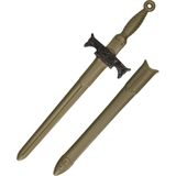 Speelgoed zwaard middeleeuwse ridder zilver grijs 66 cm - Verkleedattributen