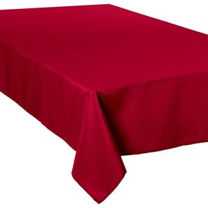 Tafelkleed van polyester met formaat 300 x 150 cm - rood - Eettafel tafellakens