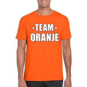 Team shirt oranje heren voor bedrijfsuitje - Sportshirts