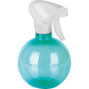 Plantenspuit/waterverstuiver- wit/turquoise - 400 ml - kunststof - sprayflacon - Waterverstuivers