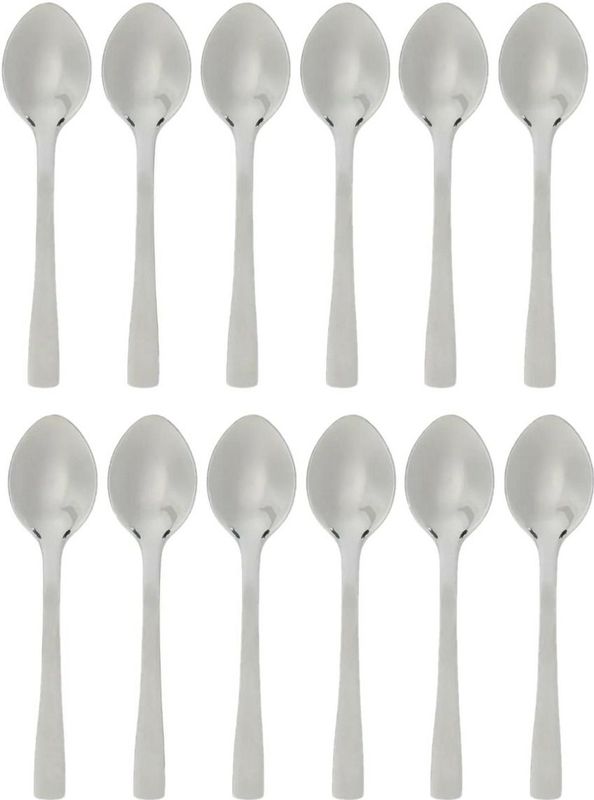 Secret de Gourmet Koffielepels/theelepels - 12 stuks - RVS - 9,5 cm