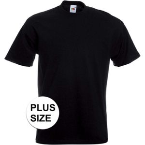 Grote maten zwarte t-shirts met korte mouwen voor heren - T-shirts