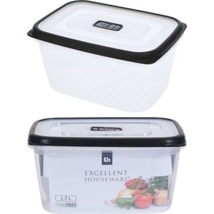 Vershoud/bewaarbakje 2 stuks 1,7 liter - Vershoudbakjes