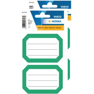 Keuken/voorraadkast etiketten/stickers - 24x - groen/wit - Stickers