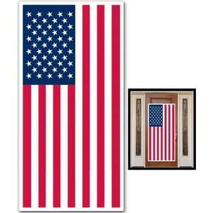 Grote deurposter vlag USA/Amerika 76 x 150 cm - Feestposters