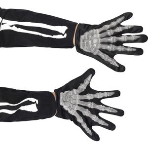 Halloween - Skelet / geraamte handschoenen voor kinderen - Verkleedarmdecoratie