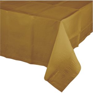 3x stuks tafellaken goud 274 x 137 cm - Feesttafelkleden