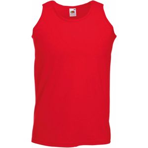 Fruit of the Loom tanktop/singlet/hemd - rood - katoen - Tanktops