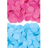600 gram fuchsia roze en blauwe papier snippers confetti mix set feest versiering - Confetti