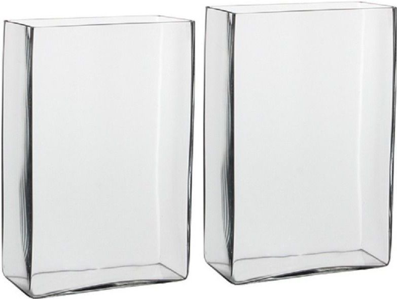 2x Hoge rechthoekig transparant glas 20 x 10 x 30 - Vazen (woonaccessoires) | € 78 bij Primodo.nl beslist.nl
