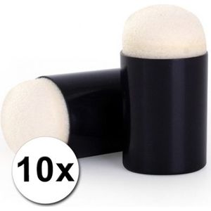Voordelige schmink aanbreng sponsjes 10 x - Schminksponzen