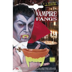Vampier tanden glow in the dark - Verkleedattributen
