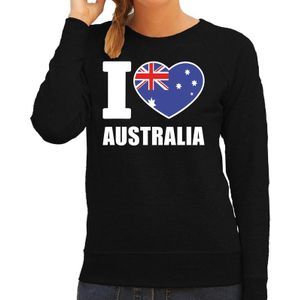 I love Australia sweater / trui zwart voor dames - Feesttruien