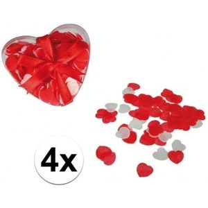 Kado rode hartjes confetti voor in bad 80 gram - Confetti
