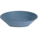 Excellent Houseware Ontbijt/dinerbordjes - 8x stuks - diep - blauw