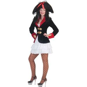 Piraten verkleedkleding jasje met jurkje voor dames - Carnavalsjurken