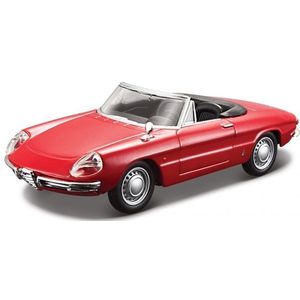 Model auto Alfa Romeo Spider 1966 rood 1:32 - Speelgoed auto's