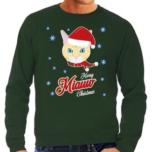 Groene foute kersttrui / sweater I hate Christmas songs / haat Kerstliedjesvoor heren - kerst truien
