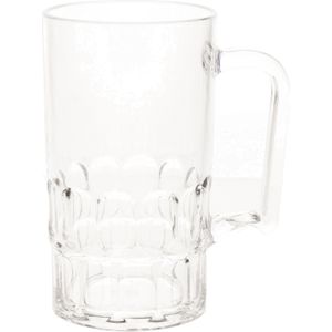 Onbreekbare bierpul transparant kunststof 30 cl/300 ml - Bierglazen