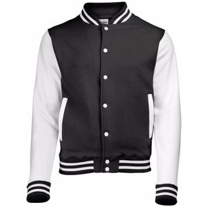 Varsity jacket zwart/wit voor heren - Sportjassen