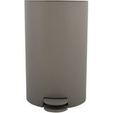 MSV Pedaalemmer - 2x - kunststof - taupe - 3L - klein model - 15 x 27 cm - Badkamer/toilet