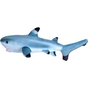 Pluche knuffel zwartpunt haai van 35 cm - Knuffel zeedieren
