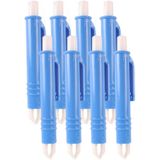 Tekentang - 8x - kunststof - tekenpincet/tekenverwijderaar - 5 cm - Tekentang