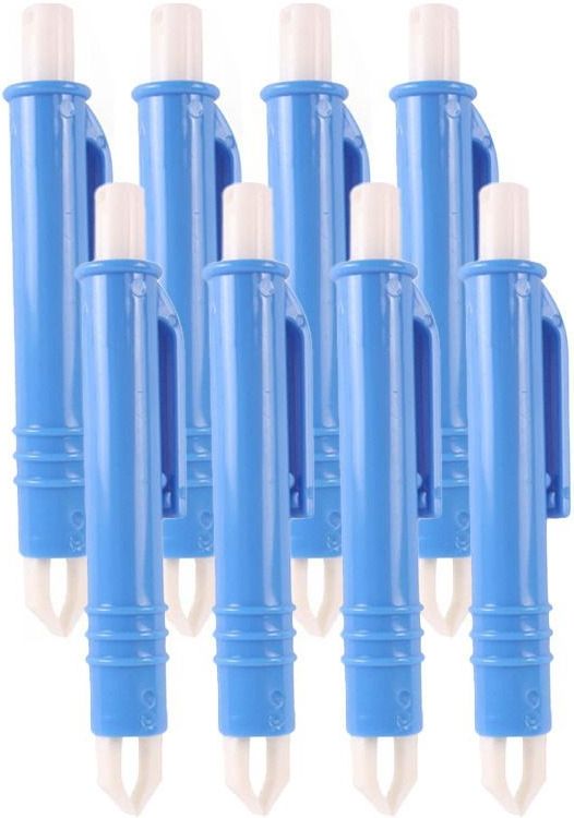 Tekentang - 8x - kunststof - tekenpincet/tekenverwijderaar - 5 cm - Tekentang