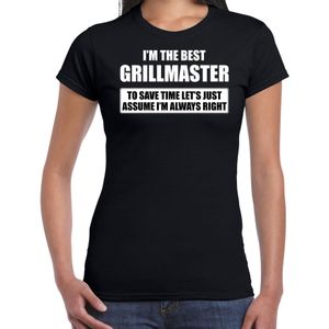 I'm the best grillmaster t-shirt zwart dames - De beste barbecue kok cadeau - Feestshirts