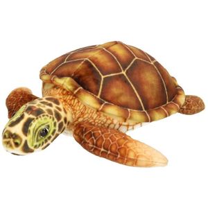 Knuffel zee schildpad bruin 25 cm knuffels kopen - Knuffel zeedieren