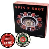Roulette spel met shotglaasjesmet after shots bierviltjes 10x - Drankspellen