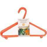 Plastic kinderkleding / baby kledinghangers oranje 48x stuks 17 x 28 cm - Kledinghangers