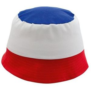 Supporters hoedje vlag Frankrijk - Verkleedhoofddeksels