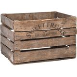 Houten opberg fruitkist/krat 42 x 51 cm - Opbergkisten