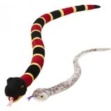 Pluche dieren knuffels 2x slangen van 145 cm - Knuffeldier