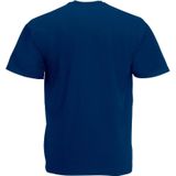 Set van 2x stuks donker blauwe t-shirts met korte mouwen voor heren, maat: XL (42/54) - T-shirts