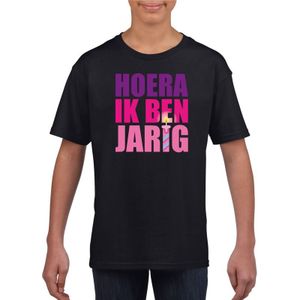 Hoera ik ben jarig shirt voor meisjes - Feestshirts