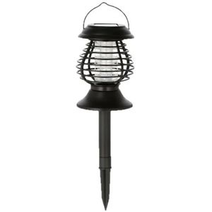 Solar tuinlamp/prikspot anti-muggenlamp op zonne-energie 43 cm - Insectenlampen