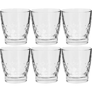 Set van 18x stuks water/sap glazen Pietr 310 ml van glas - Drinkglazen