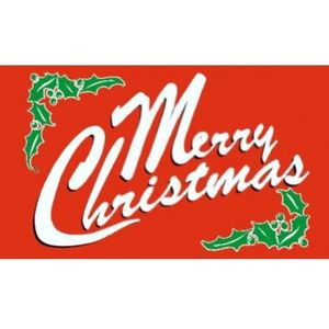 Kerstvlag Merry Christmas - Feestdecoratieborden
