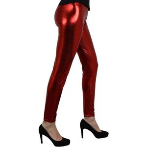 Rode metallic legging - Verkleedlegging