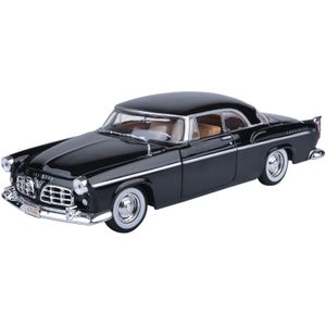 Modelauto Chrysler C300 1955 zwart 23 cm - Schaal 1:24 - Speelgoedauto - Miniatuurauto