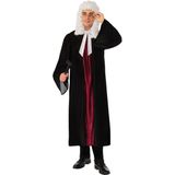 Carnavalskleding rechter/advocaat toga gewaad zwart/rood voor dames/heren - Carnavalskostuums