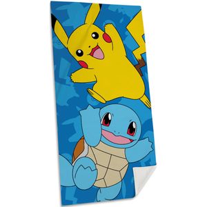 Pokemon strand/badlaken - 70 x 140 cm - katoen - voor kinderen - Strandlakens