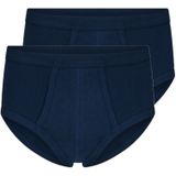 Beeren heren slip ondergoed katoen marine blauw klassiek 4-pack Maat M - Slips