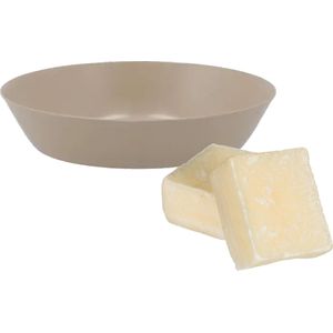 Amberblokjes/geurblokjes cadeauset - cashmere geur - inclusief schaaltje