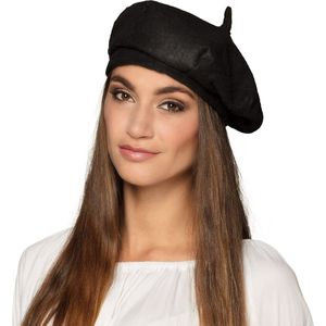 Franse baretten zwart - Verkleedhoofddeksels