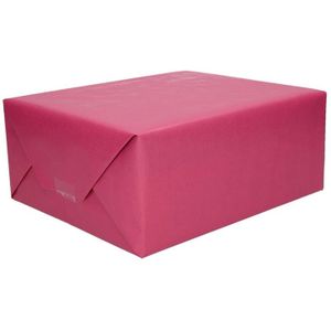 3x stuks rollen Kraft cadeaupapier paars 70 x 200 cm - Cadeaupapier